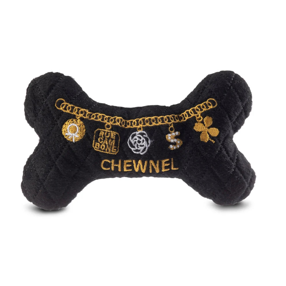 Durable Chewnel Bone Plush Dog Toy for Aggressive Chewers - Soft & Safe Pet Chew Toy for Small, Medium & Large Dogs - Perfect for Teething Puppies, Playtime & Anxiety Relief