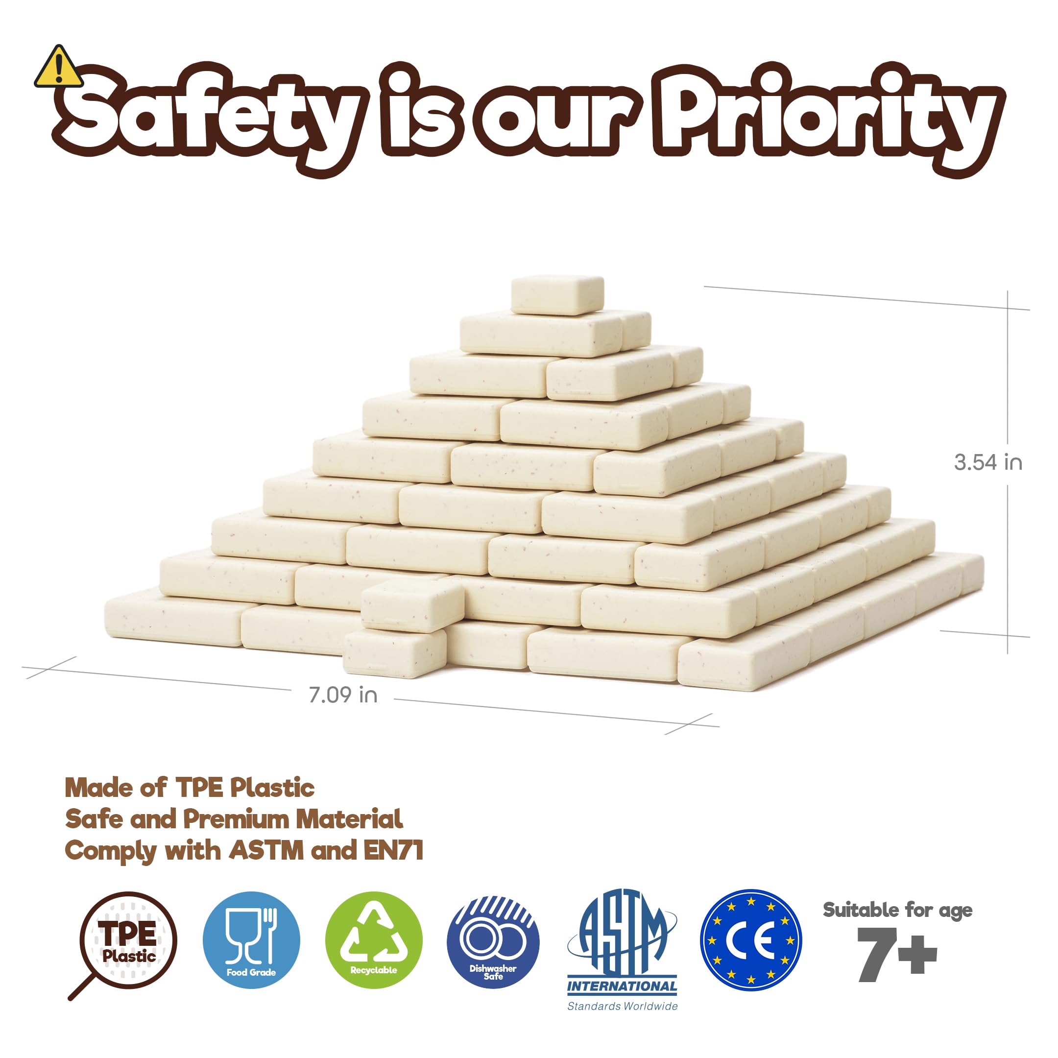 Ancient Egypt Pyramid STEM Building Blocks - 122PCS Educational Stacking Toys for Kids Ages 7-10 | Creative Architectural Learning Games & Montessori Toys | Perfect for Classroom STEM Activities, Birthday Gifts & Homeschooling Projects