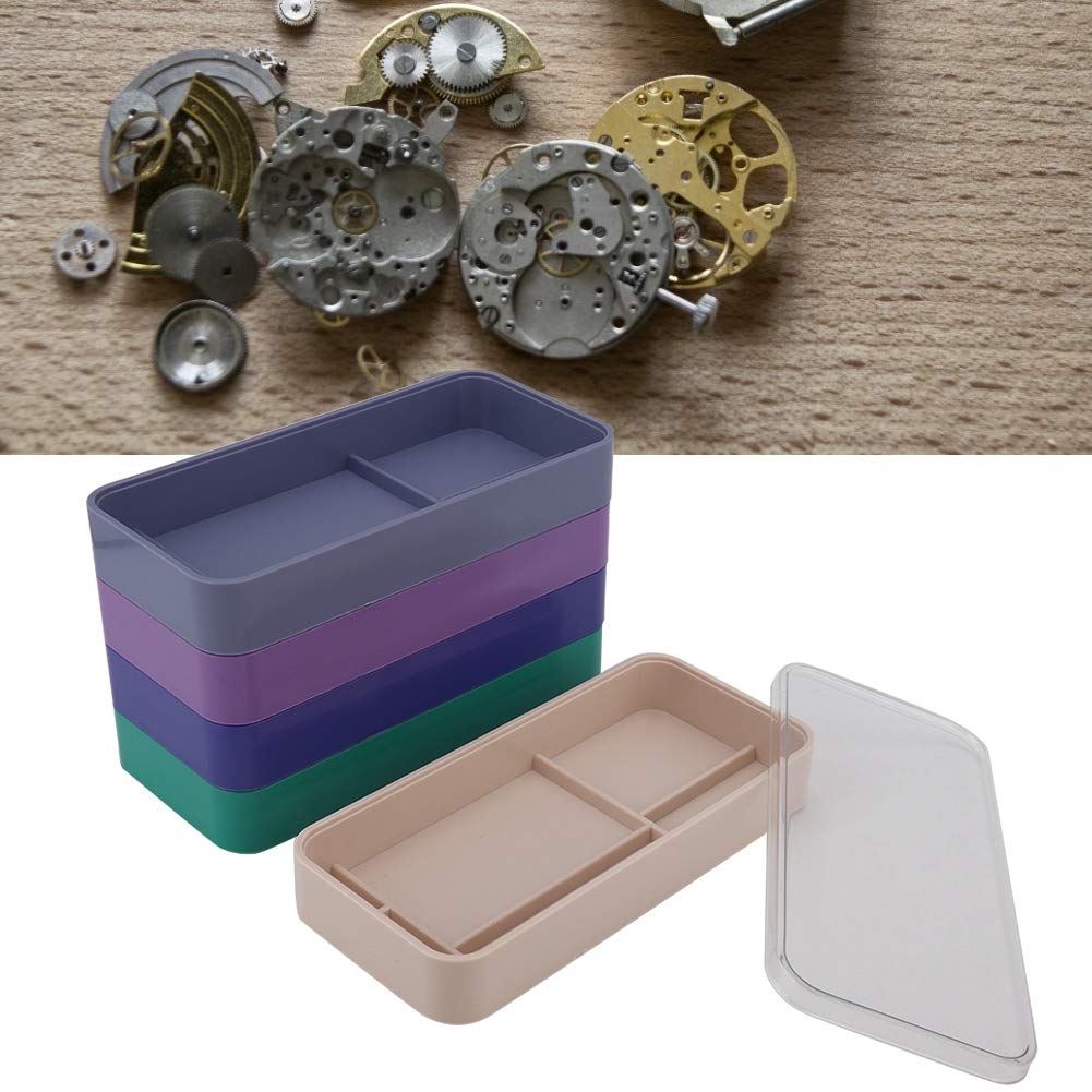 5-Layer Watch Parts Storage Box for Movement Components, Screws & Hardware - Durable Watchmaker Tool Organizer for Jewelry Repair and DIY Watchmaking Projects