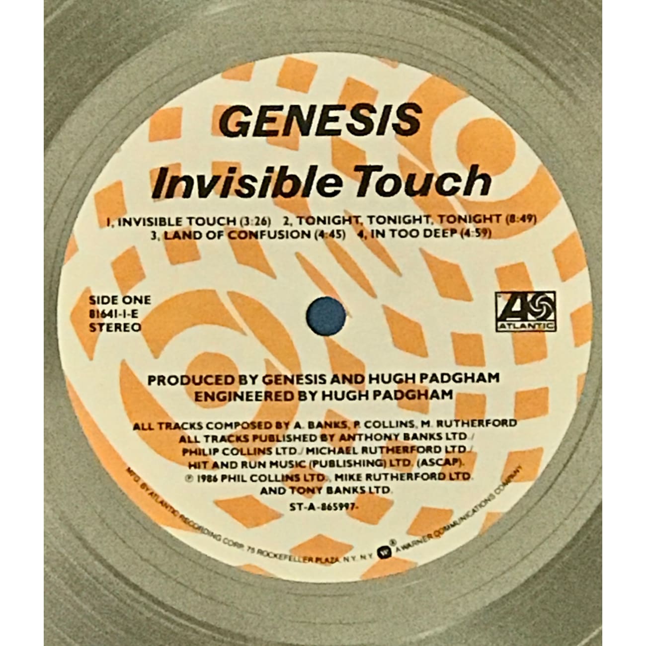 Genesis Invisible Touch RIAA Platinum Album Award - Official Music Collectible for Fans & Display - Perfect for Home Decor, Music Rooms & Gift Giving