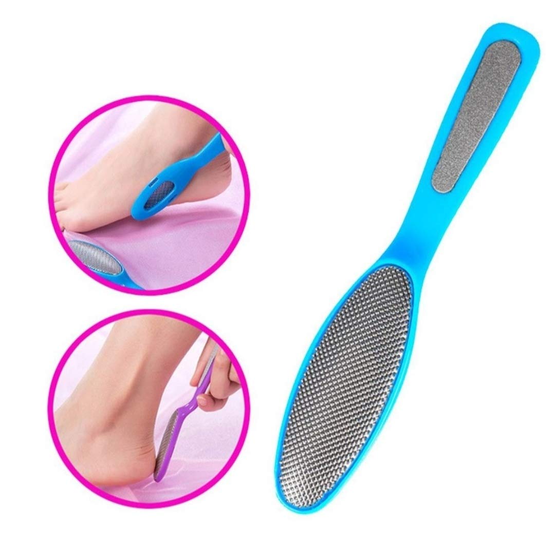 Professional Foot Scrubber & Callus Remover for Home & Salon Use - 5-in-1 Pedicure Kit with Pumice Stone & Foot File - Perfect for Dry Cracked Heels, Dead Skin Removal & Soft Feet Care (Great Gift for Women & Men) - Ideal for Spa Days, At-Home Pedicures & Foot Relaxation
