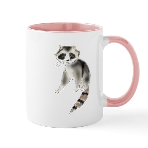 White/Pink Inside - Raccoon Mug