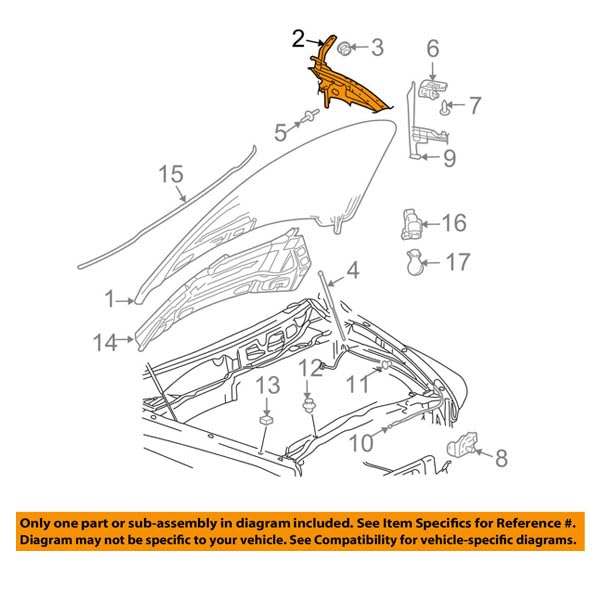 Dodge Ram 1500 2500 3500 Hood Hinge Bracket Set - Compatible with 2002-2009 Models (Left & Right Pair) - Heavy Duty Replacement for Front Hood Support - Perfect for Off-Roading, Towing & Daily Driving