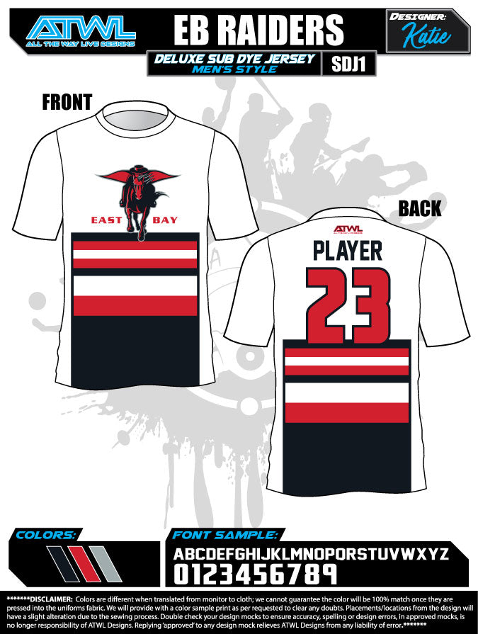 East Bay Fall League Men's Sublimated Basketball Jerseys - Custom Team Uniforms for Basketball Tournaments & Streetwear Fashion