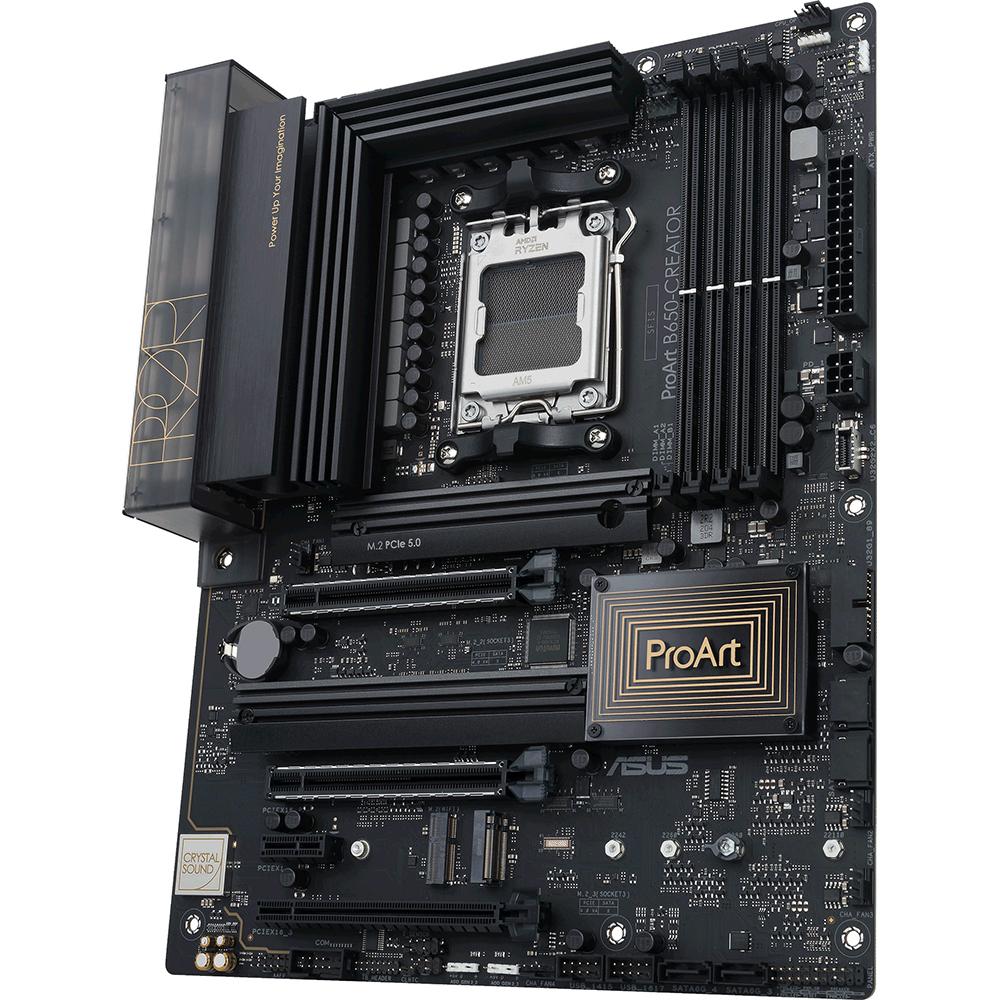 ASUS PROART B650 CREATOR Motherboard - AMD AM5 Socket, DDR5, PCIe 5.0 - Ideal for Content Creation, Video Editing & 3D Rendering Workstations