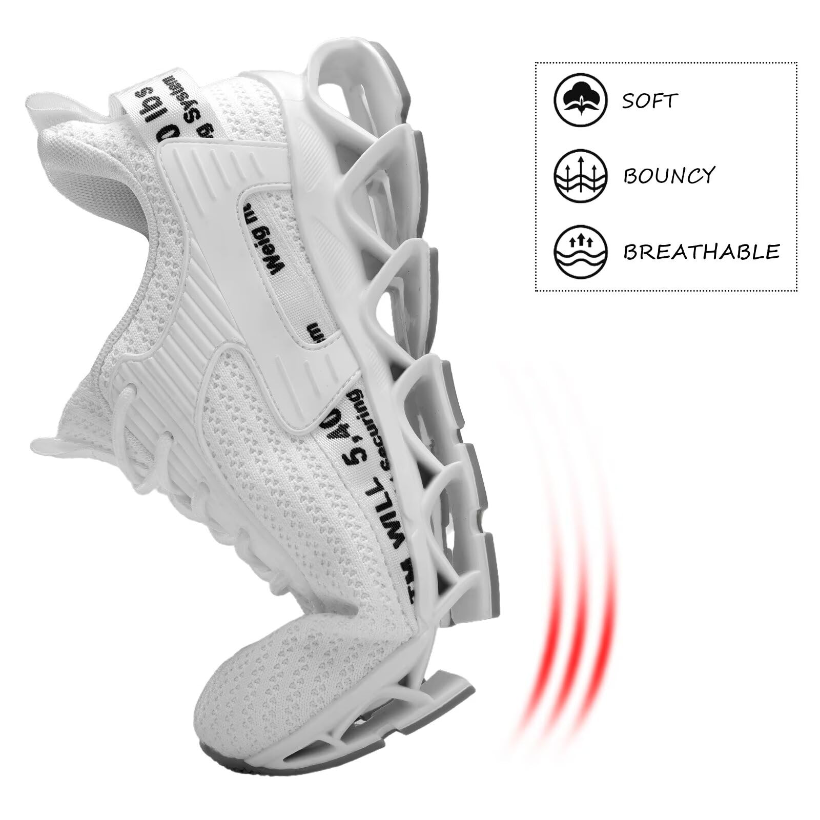 Vooncosir Men's Breathable Mesh Running Shoes - Lightweight Non-Slip Athletic Sneakers for Walking, Jogging & Gym Workouts | Comfortable Casual Sports Shoes for Men