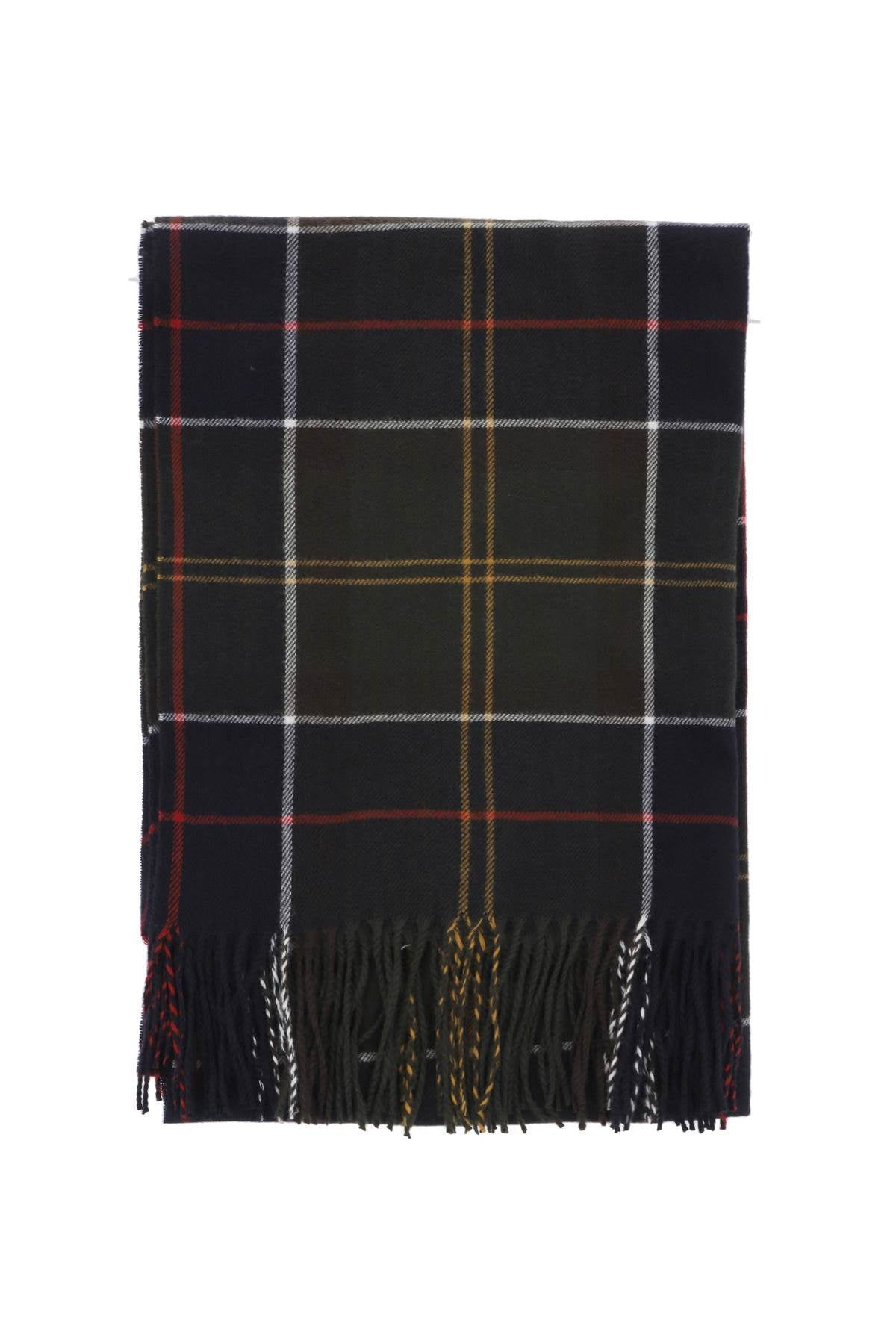 Barbour Stanway Scarf - Classic Wool Checkered Scarf for Men & Women | Warm Winter Accessory for Outdoor Activities & Casual Style
