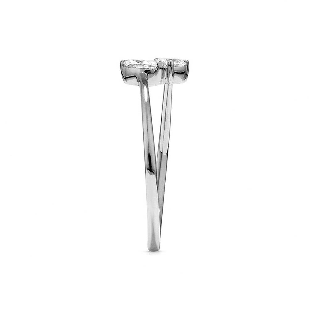 Lab Grown Diamond Toi et Moi Promise Ring - Marquise & Pear Cut - Perfect for Engagement, Anniversary & Romantic Gifts