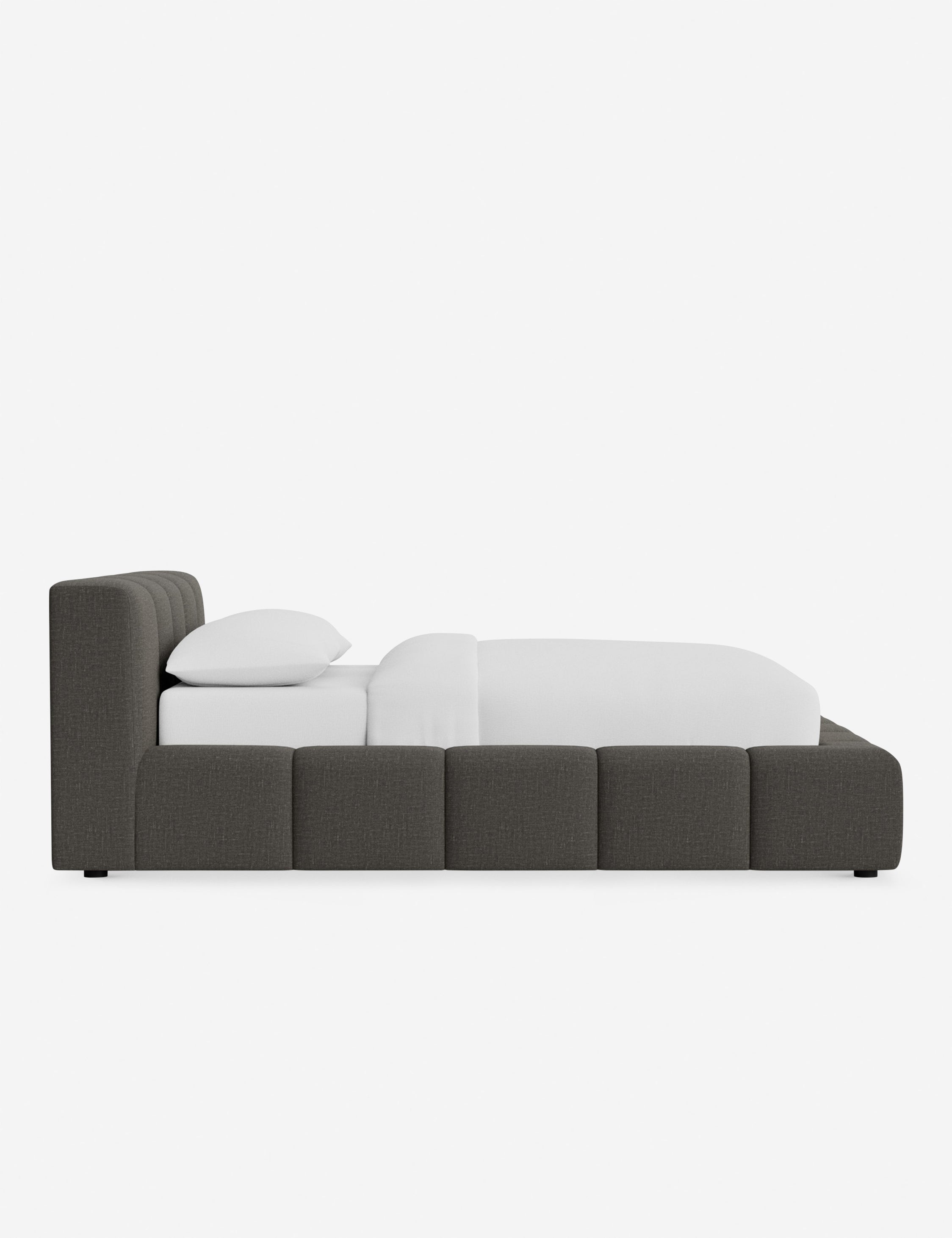 Cambry Platform Bed Frame - Modern Minimalist Wooden Bed with Headboard - Perfect for Bedroom, Guest Room & Small Spaces