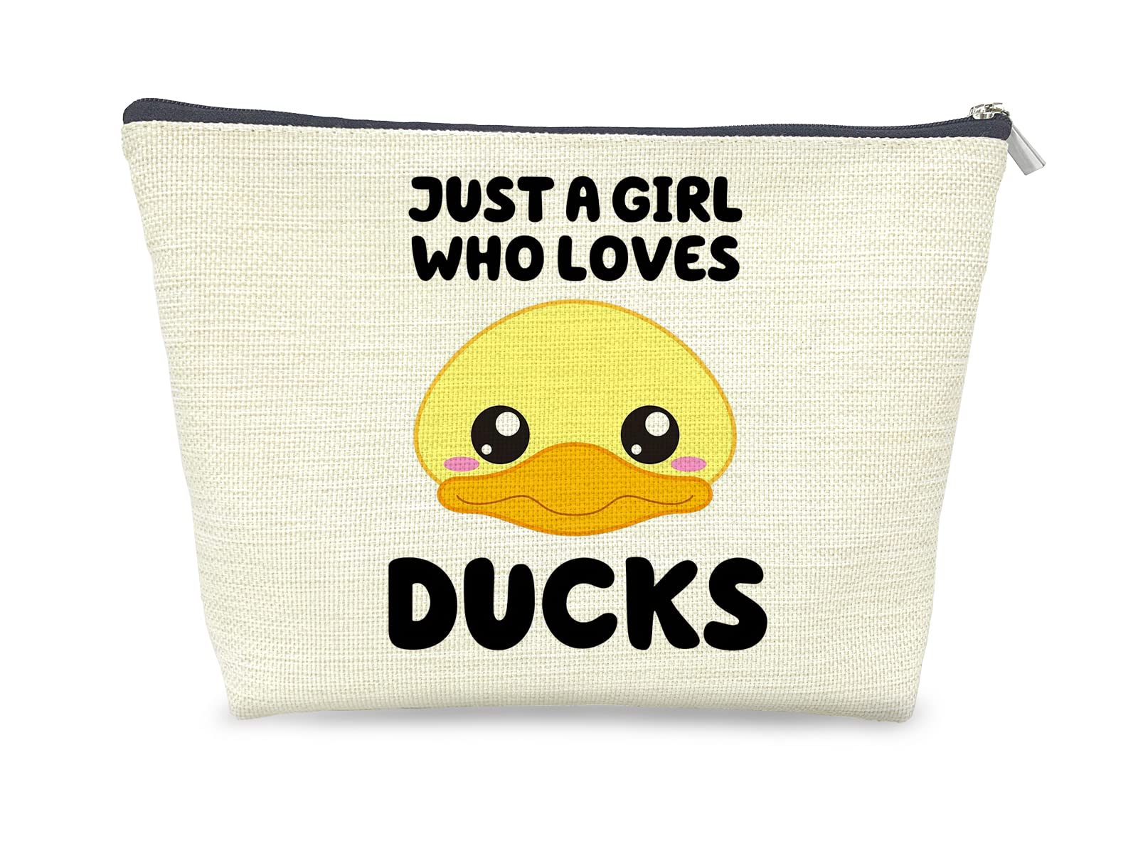 Cute Duck Travel Makeup Bag for Women - Farm Animal Lovers Gift Idea for Girls | Waterproof Cosmetic Organizer for Travel, Gym & Daily Use