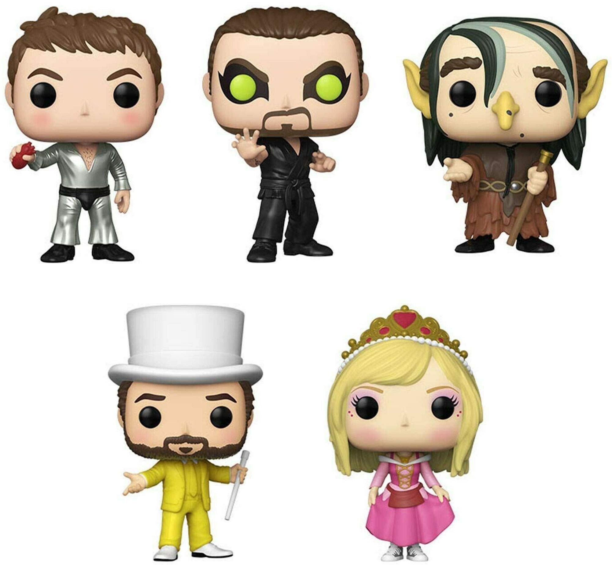 Funko Pop It's Always Sunny in Philadelphia 5-Piece Set - Charlie as The Dayman, Princess Dee, Frank as Troll, Mac as The Nightman & Dennis as The Dayman - Collectible Vinyl Figures - Perfect for TV Show Fans, Gift Giving & Pop Culture Displays