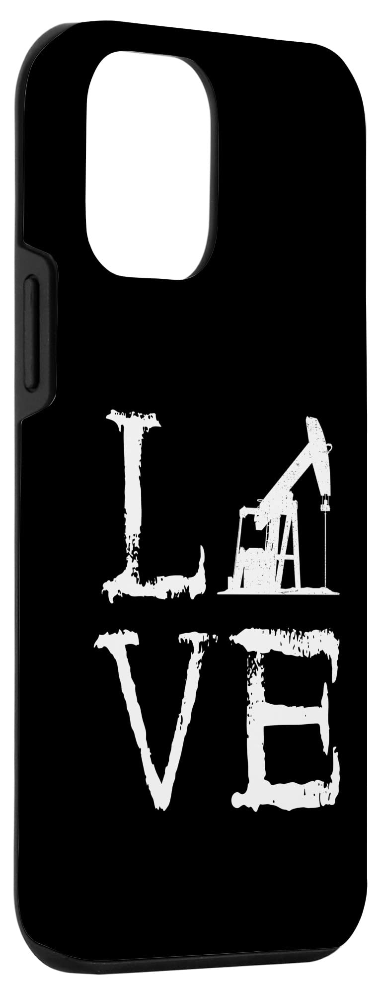 iPhone 12 Mini Case - Oil Rig Love Design for Oilfield Workers & Drillers - Durable Protective Cover for Oil & Gas Industry Professionals (Perfect for Oil Drilling Sites & Rough Work Environments)