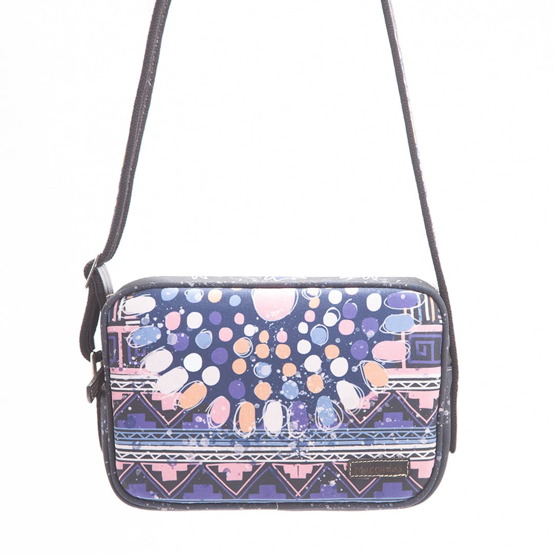Hands-Free Ancestral Black Bag by Macondas - Perfect for Travel, Hiking, and Everyday Use