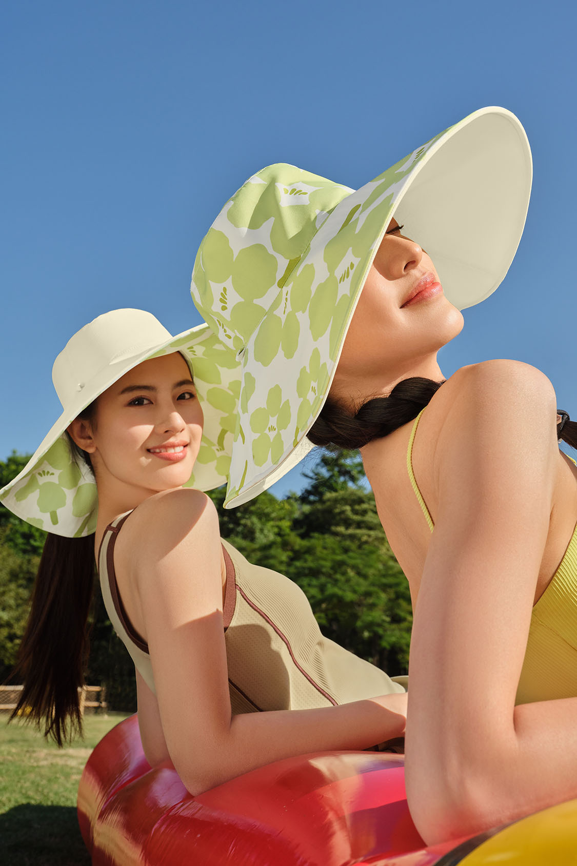 Flora Women's Reversible Sun Hat with Floral Design UPF50+ UV Protection - Perfect for Beach, Gardening & Outdoor Activities