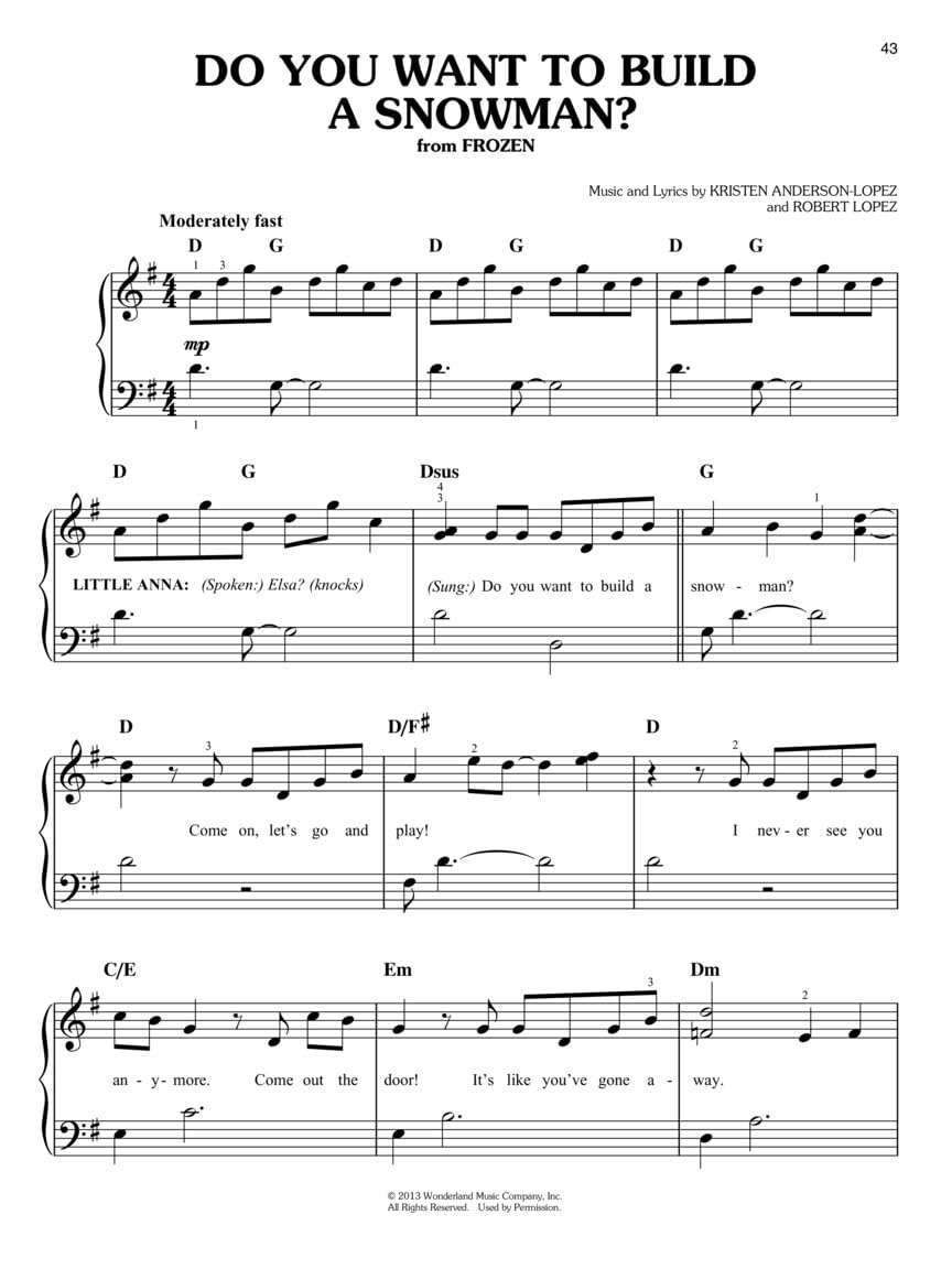 Disney Easy Piano Songbook - 60 Classic Disney Movie Songs with Sheet Music & Lyrics | Beginner-Friendly Piano Book for Kids & Adults | Perfect for Lessons, Practice & Family Fun