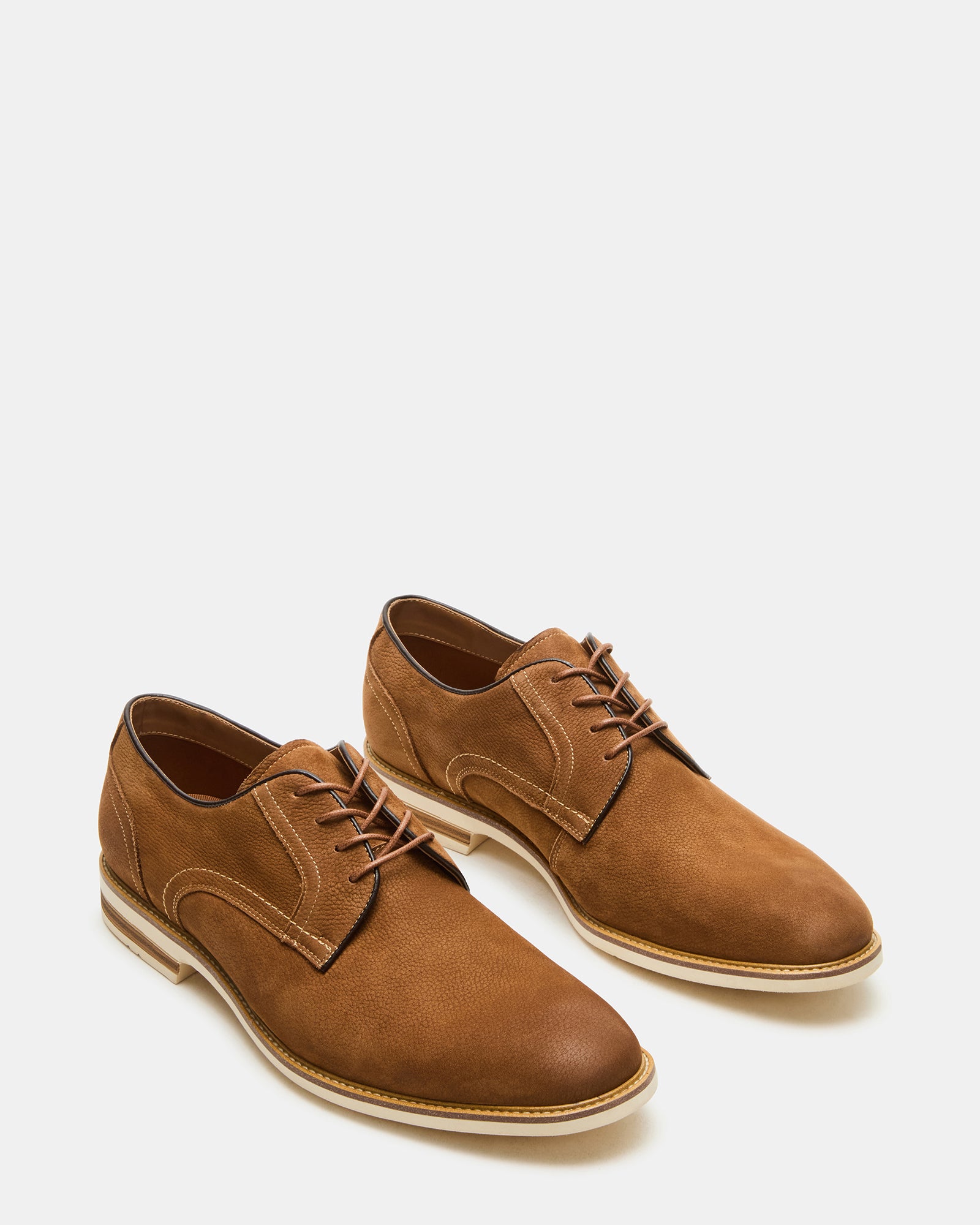 ALVAREZ Tan Nubuck Leather Shoes - Comfortable & Stylish Footwear for Men | Perfect for Casual Wear, Office & Outdoor Activities