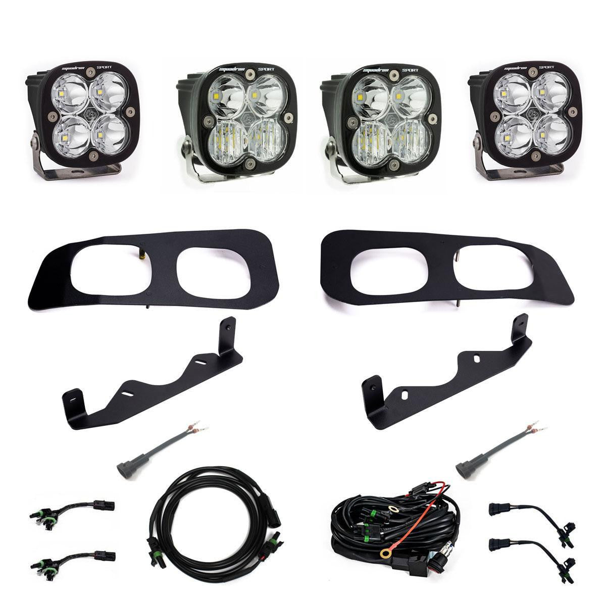 2023+ Ford F250 F350 Squadron Sport Sportsmen Dual Fog Light Kit - Off-Road & Night Driving Upgrade for Trucks
