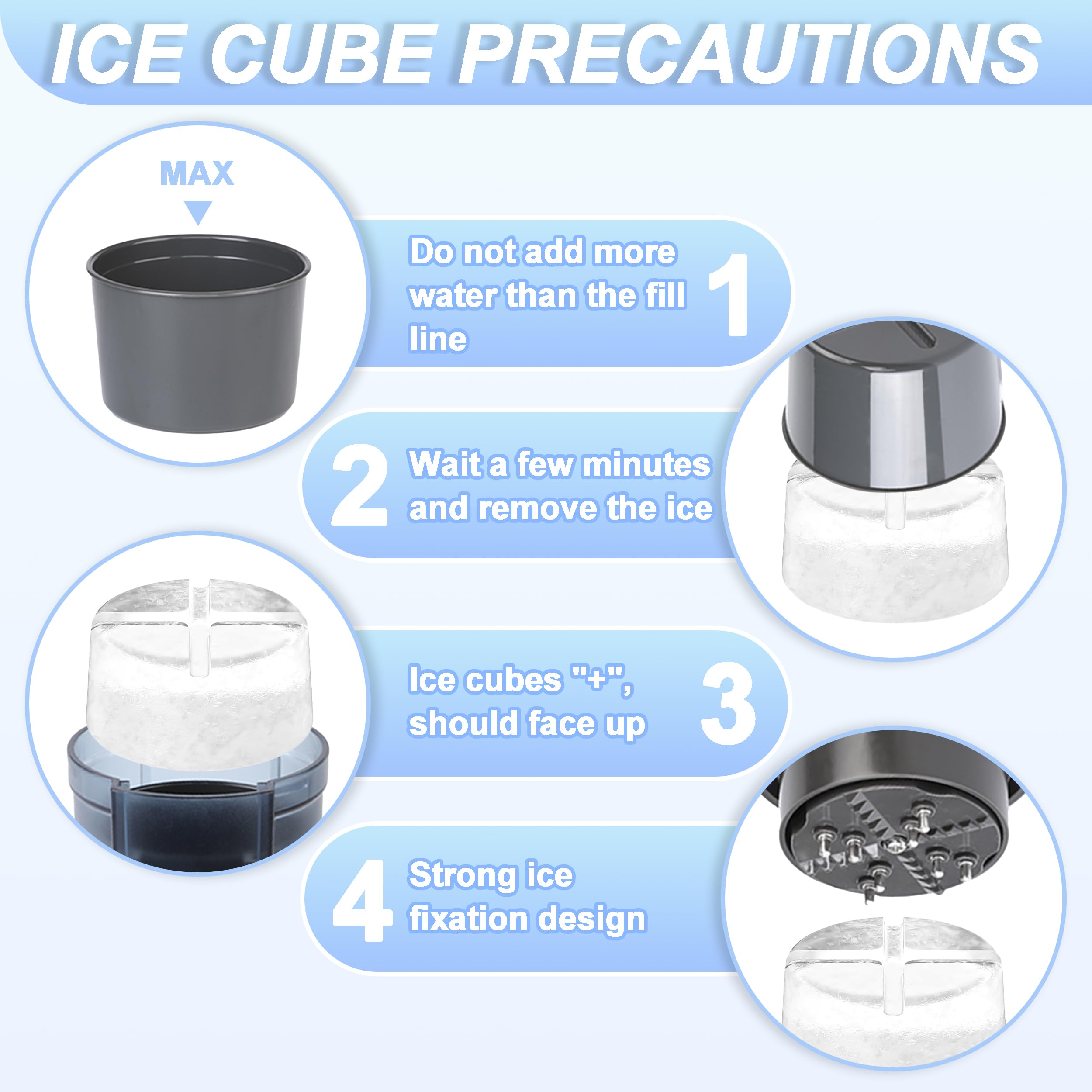 KitchenAid Stand Mixer Ice Shaver Attachment - High Efficiency Shaved Ice Maker with 8 Molds, Perfect for Cocktails, Desserts & Snow Cones | Aooaid