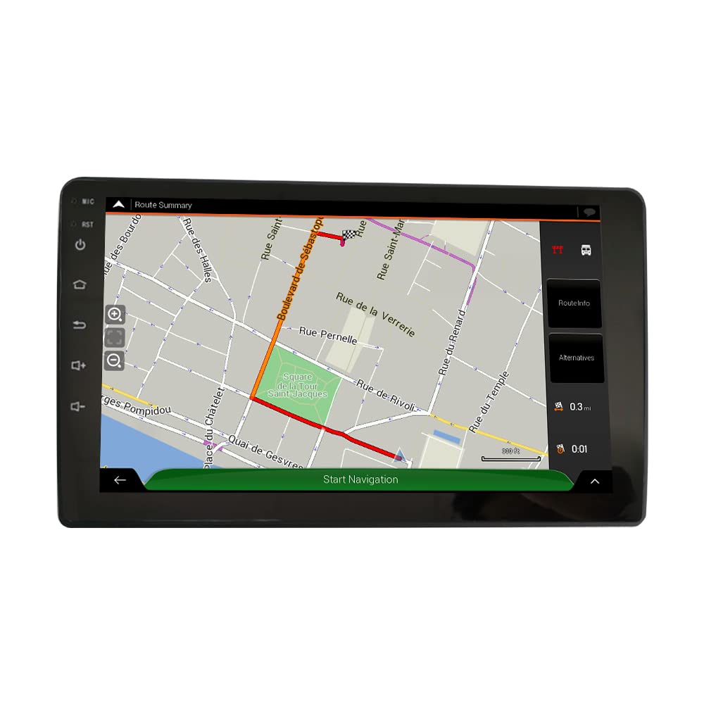 Android 10 Car Stereo with GPS Navigation - 2.5D Touch Screen Multimedia Player for HYUNDAI H1 2010-2018 | Bluetooth, FM Radio | Perfect for Road Trips & Daily Commuting