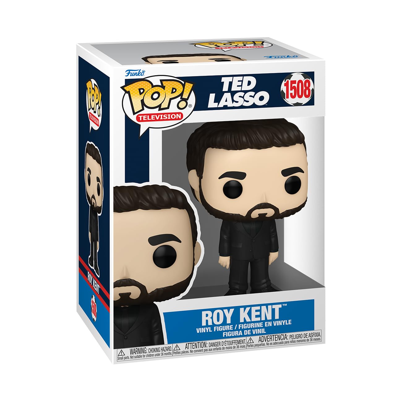 Roy Kent Black Suit Action Figure - Ted Lasso Collectible for Fans, Office & Home Decor, TV Show Merchandise Gift for Soccer Lovers