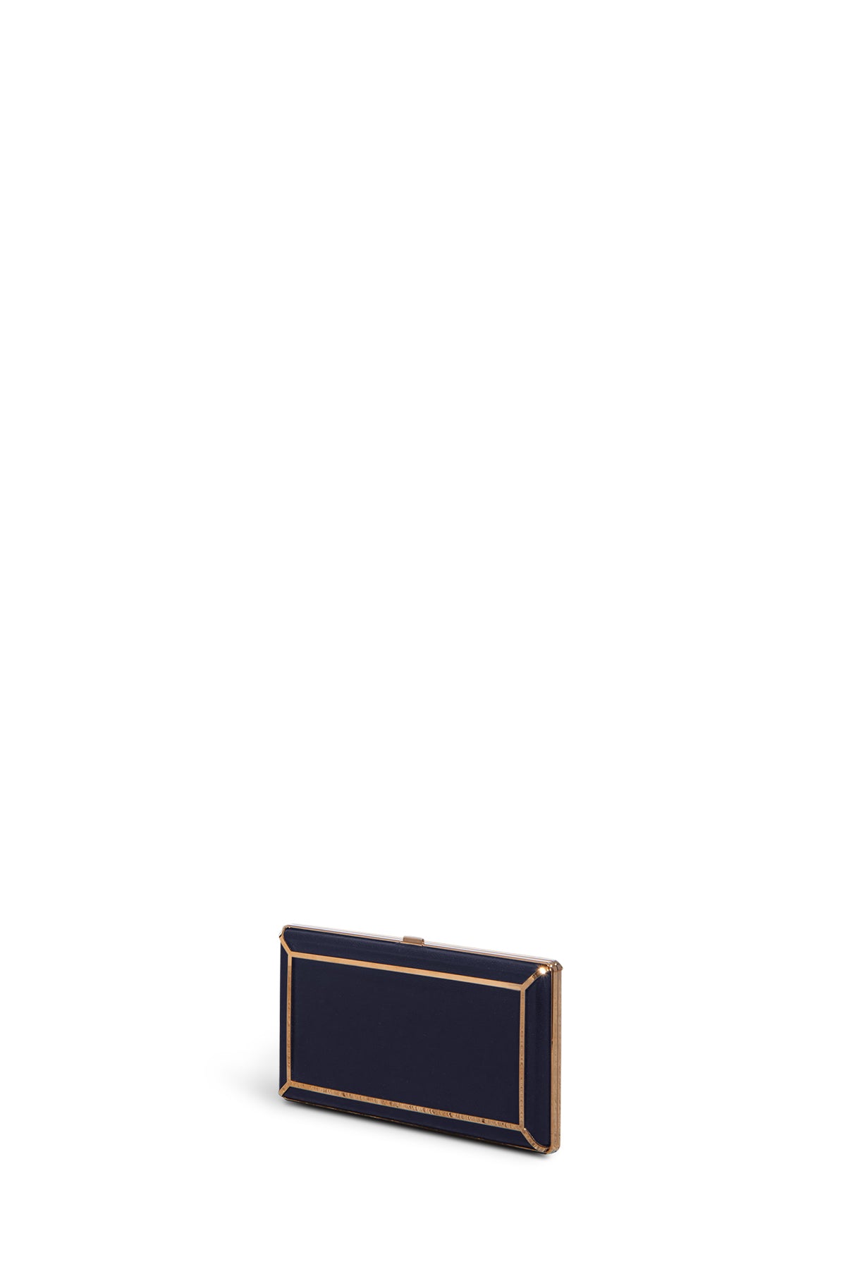 Luxury Navy Nappa Leather Callas Clutch for Women - Elegant Evening Bag for Parties, Weddings & Special Occasions