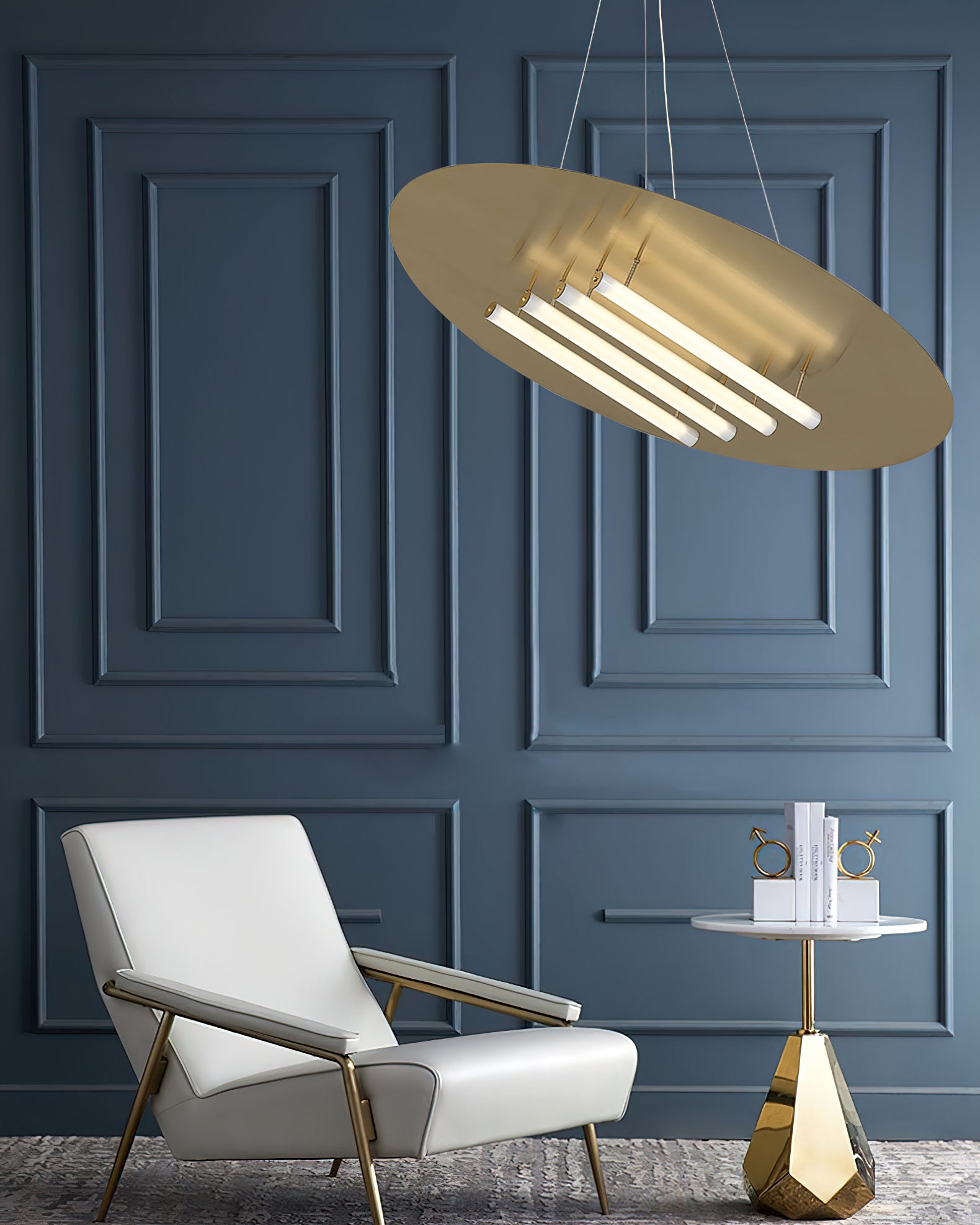 Modern Big Disc Pendant Lamp - Stylish Ceiling Light Fixture for Dining Room, Kitchen Island & Living Room Decor