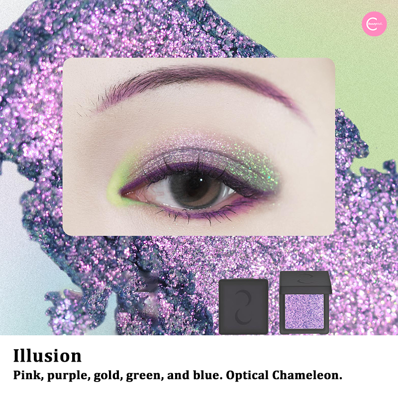 DRAMO Moonwheel Project Pearlescent Single Eyeshadow - Shimmering Pressed Powder Makeup for Day & Night Wear - Perfect for Parties, Date Nights & Special Occasions
