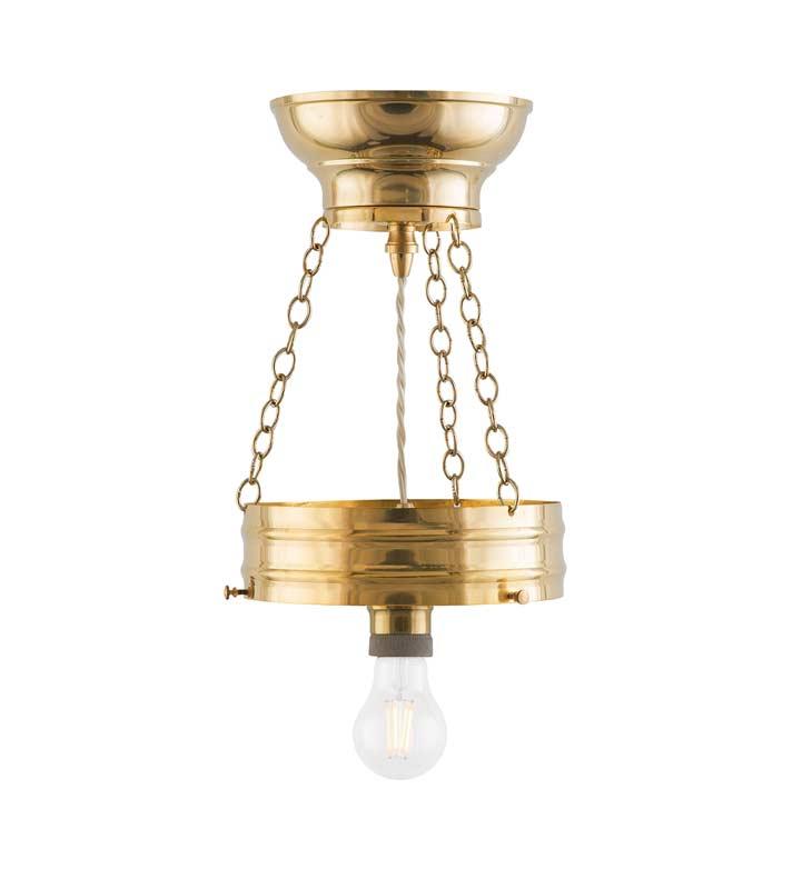 Heidenstam Ampel 200 Vintage Brass Pendant Light with E27 Socket - Perfect for Dining Room, Bedroom, or Cafe Lighting