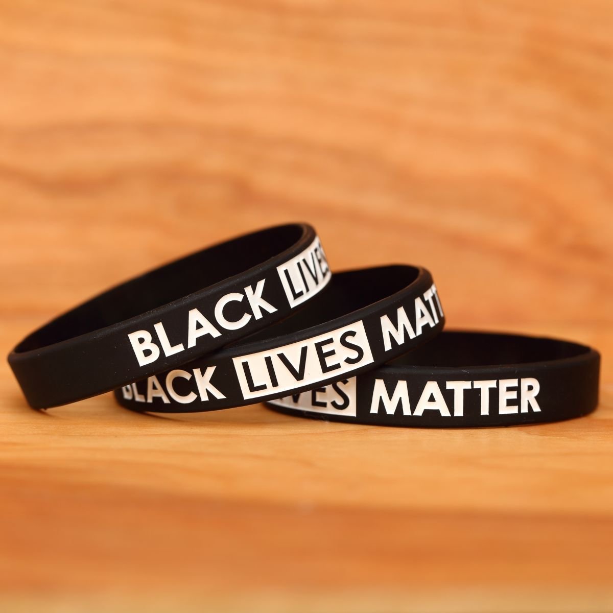150 Pack Black Lives Matter Silicone Wristbands - Support Equality & Justice - Protest, Rally, Fundraiser, Awareness Events, School Activities & Everyday Wear