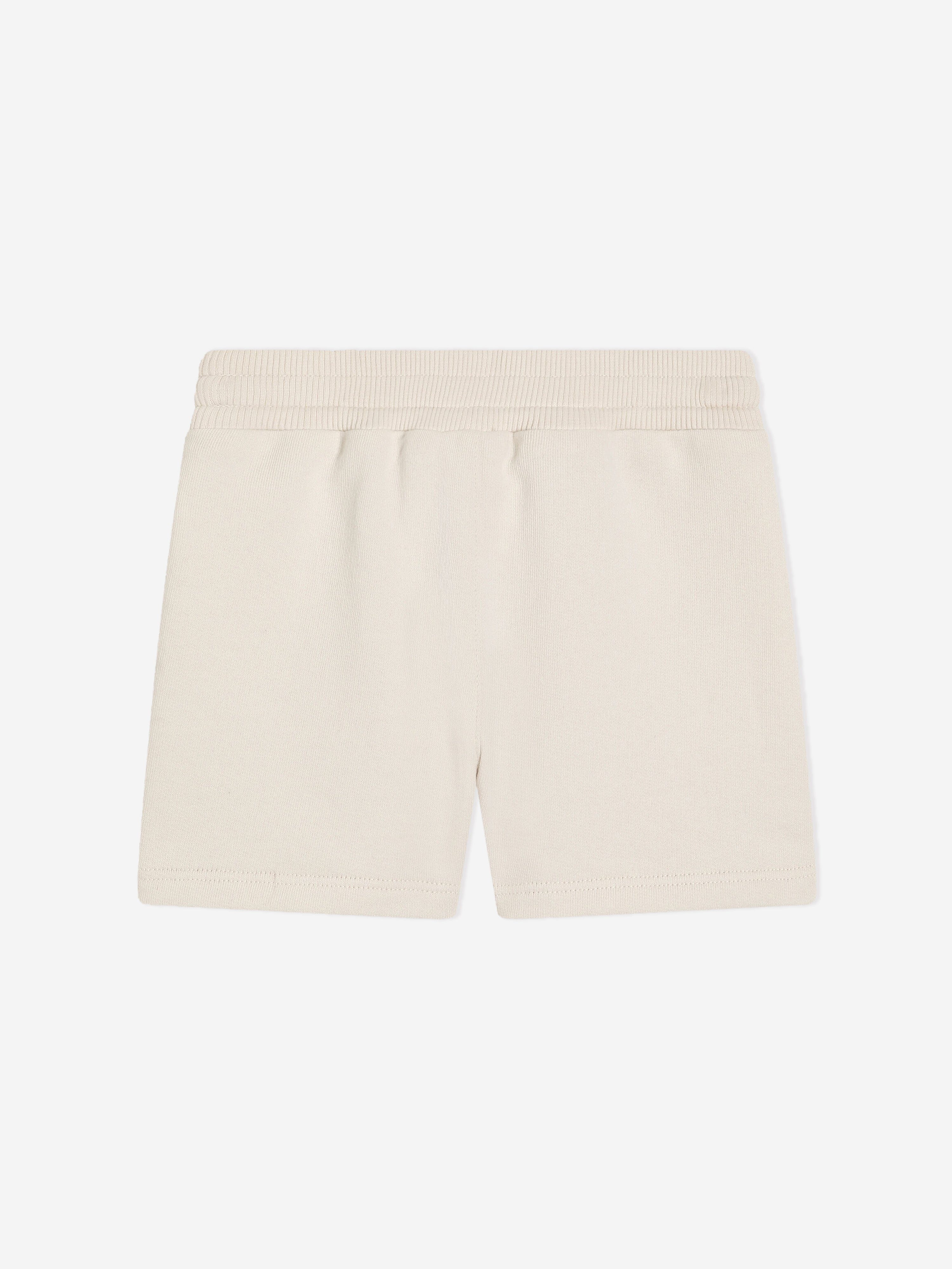 Baby Boys' Ivory Logo Shorts - Soft Cotton Casual Shorts for Toddlers | Perfect for Playtime, Summer Outfits & Daycare