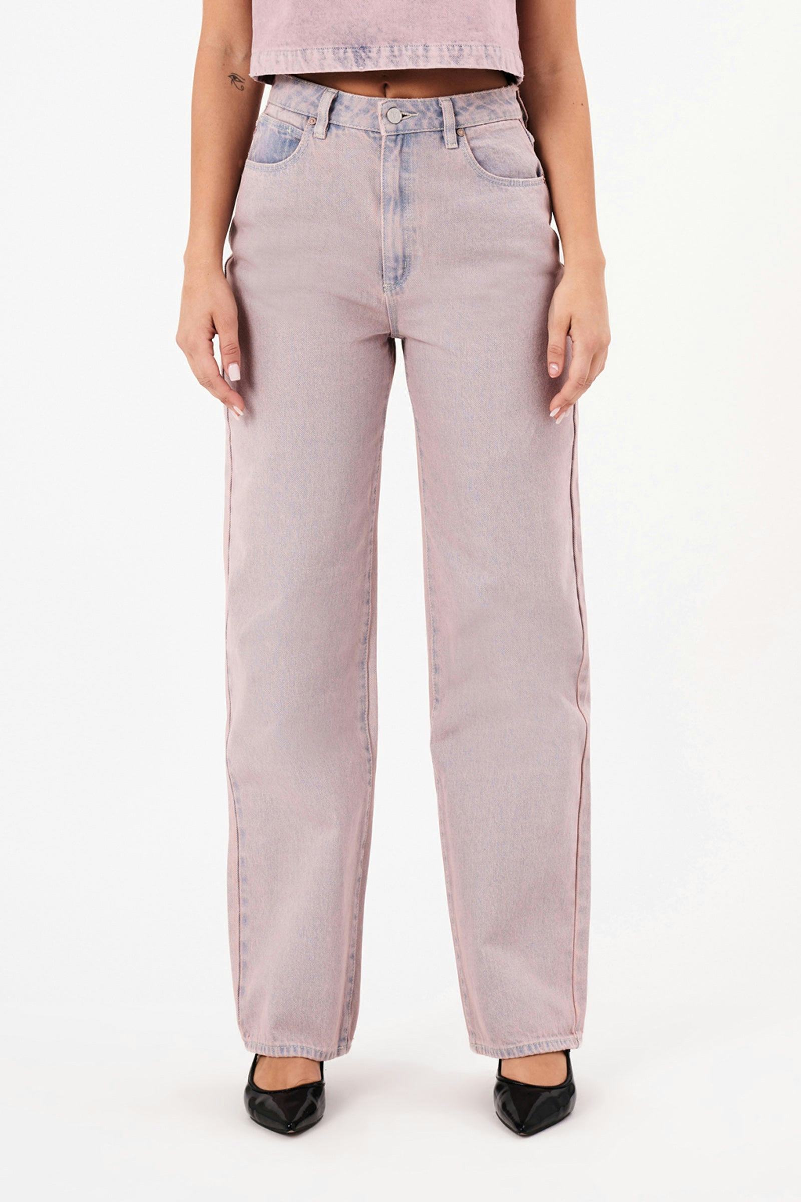 Carrie Dirty Pink Washed Jeans for Women - Vintage Distressed High Waist Skinny Jeans | Perfect for Casual Outfits, Streetwear & Date Nights