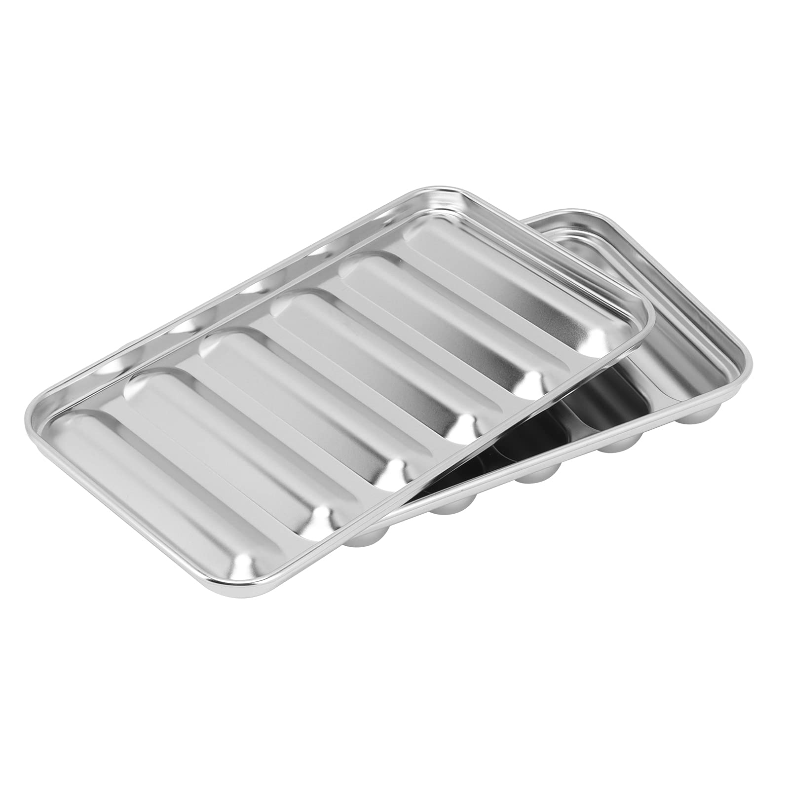 Pilipane 6-Cavity Stainless Steel Sausage Mold for Homemade Hot Dogs & Sausages - Non Stick, Oven & Steamer Safe - Perfect for DIY Sausage Making at Home, BBQ Parties, and Meal Prep