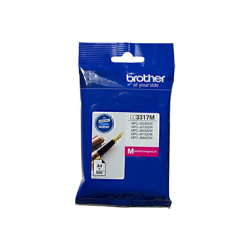 Brother LC3317BK High-Yield Ink Cartridge - Black, Cyan, Yellow, Magenta - Compatible with MFC J5330DW/J5730DW/J6530DW/J6730DW/J6930DW Printers - Ideal for Home & Office Printing