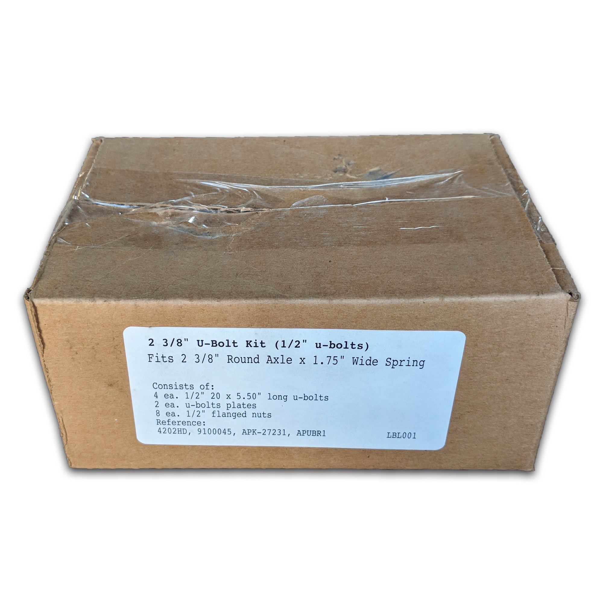 Rockwell American 3,500lb Trailer Axle Single Axle Spring Hanger Kit & U-Bolt Kit - Heavy Duty Suspension Replacement Parts for Utility Trailers, Boat Trailers & Cargo Trailers