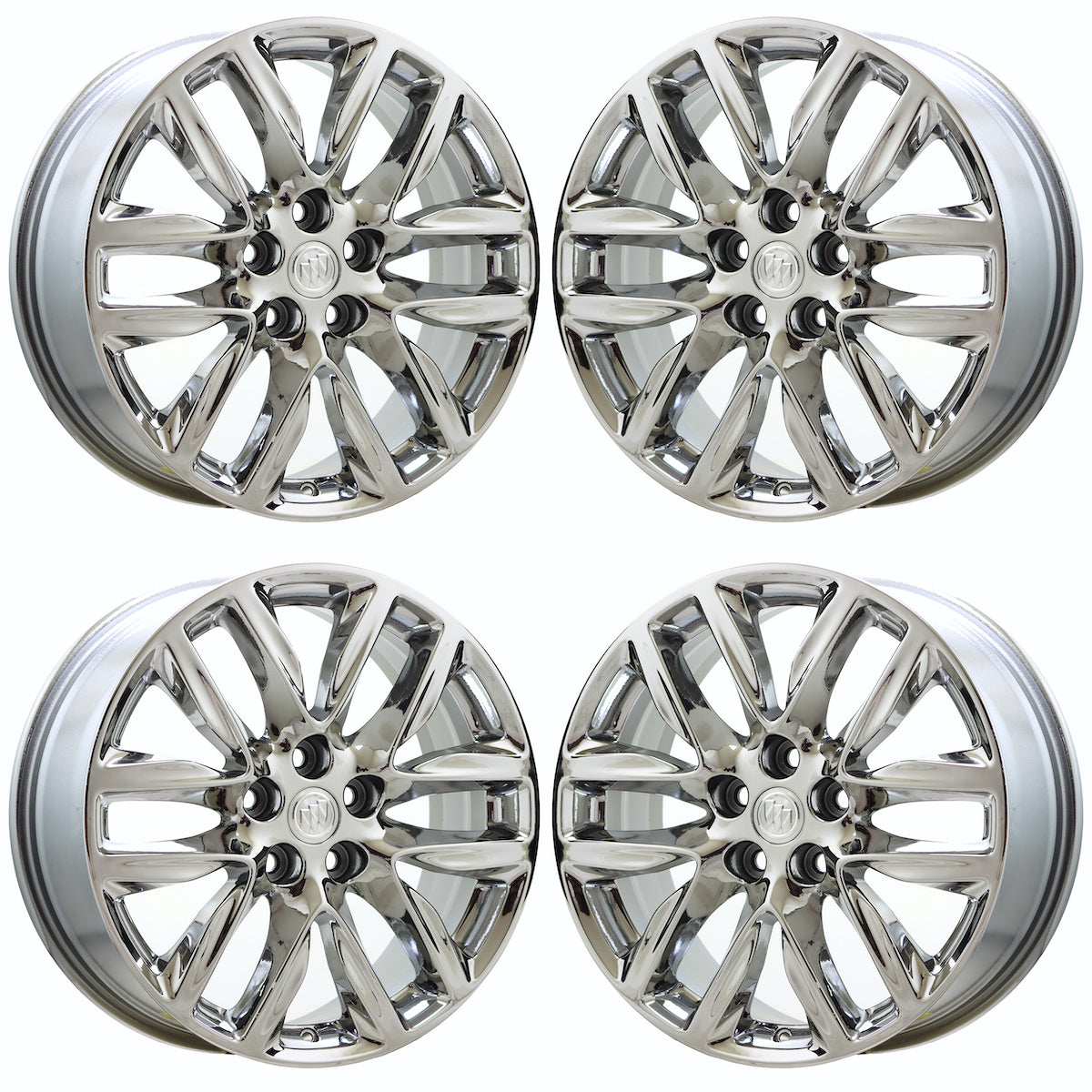 19 Buick Envision Bright Chrome Wheels Rims - Factory OEM Set 4152 | Premium Replacement for Enhanced Style & Performance | Perfect for Upgrades, Restorations & Custom Builds
