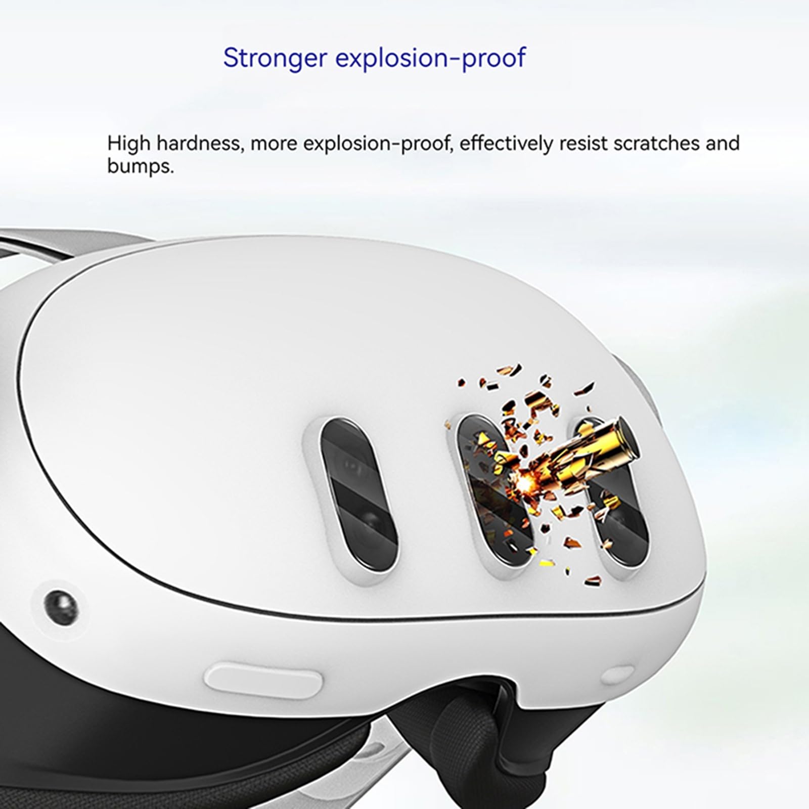 Tempered Glass Screen Protector for Meta Quest 3 VR Headset - HD Clear Lens Cover with Full Protection | Anti-Scratch & Shatterproof for VR Gaming & Immersive Experiences