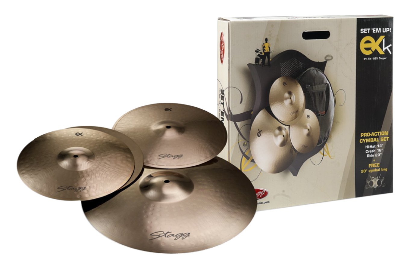 Stagg EXK B8 Bronze Cymbal Set - 14