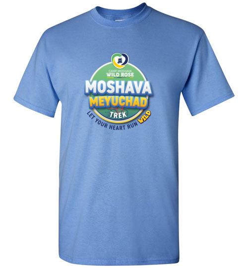 Moshava Wild Rose Short Sleeve Two-Sided Graphic T-Shirt for Women - Soft Cotton Casual Tee for Hiking, Travel & Outdoor Adventures