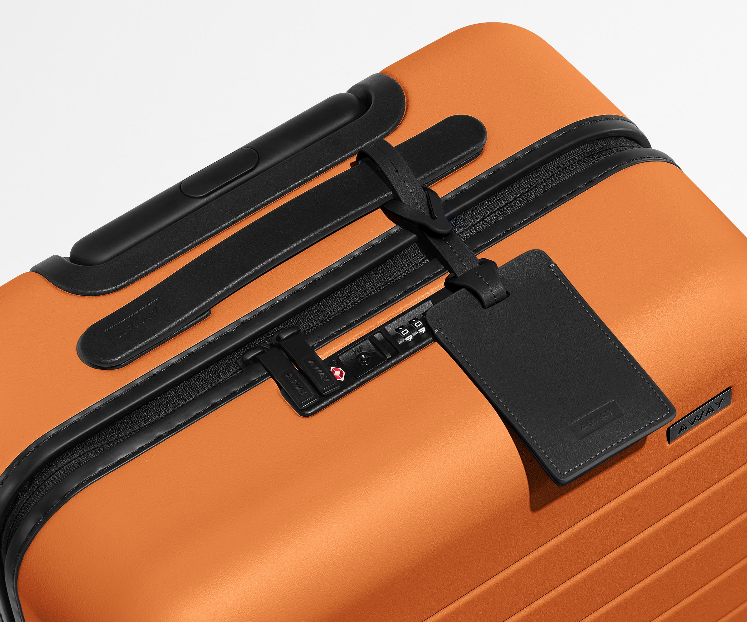 Lightweight Durable Carry On Luggage in Sorbet Orange - Perfect for Air Travel & Weekend Getaways