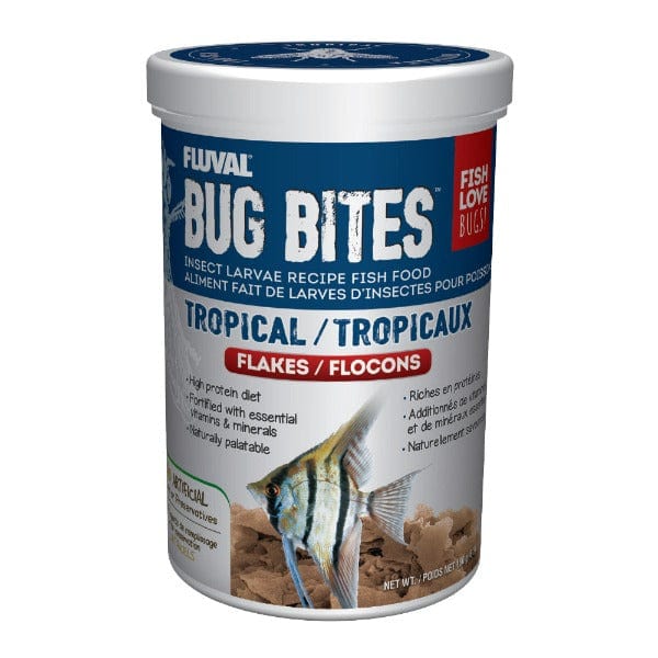 Fluval Bug Bites Tropical Fish Food Flakes - High Protein Natural Ingredients for Freshwater Aquarium Fish - Perfect for Guppies, Tetras & Angelfish Feeding