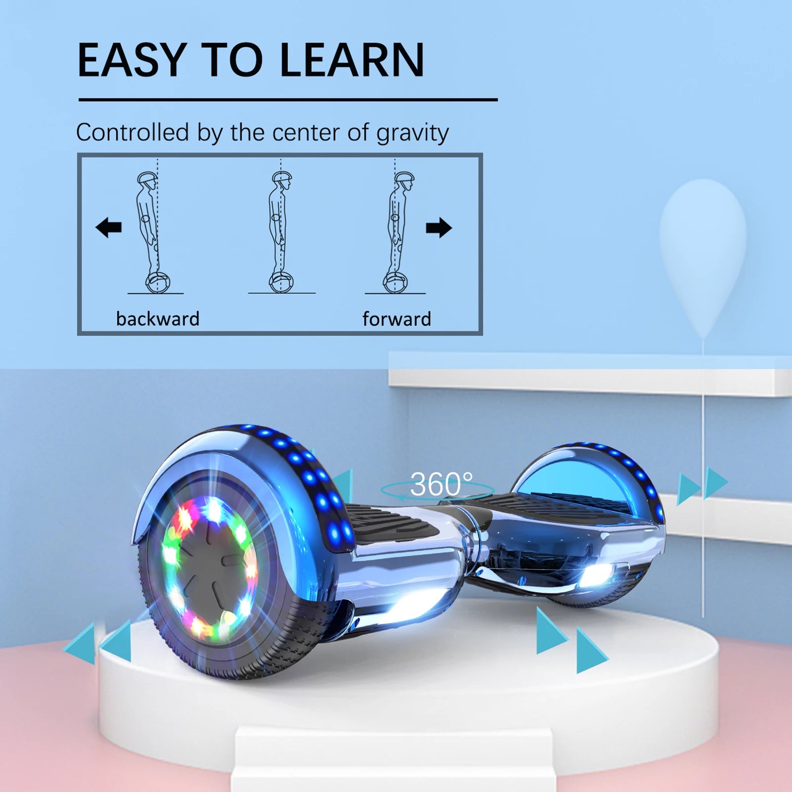 **RCB Hoverboard for Kids - 6.5