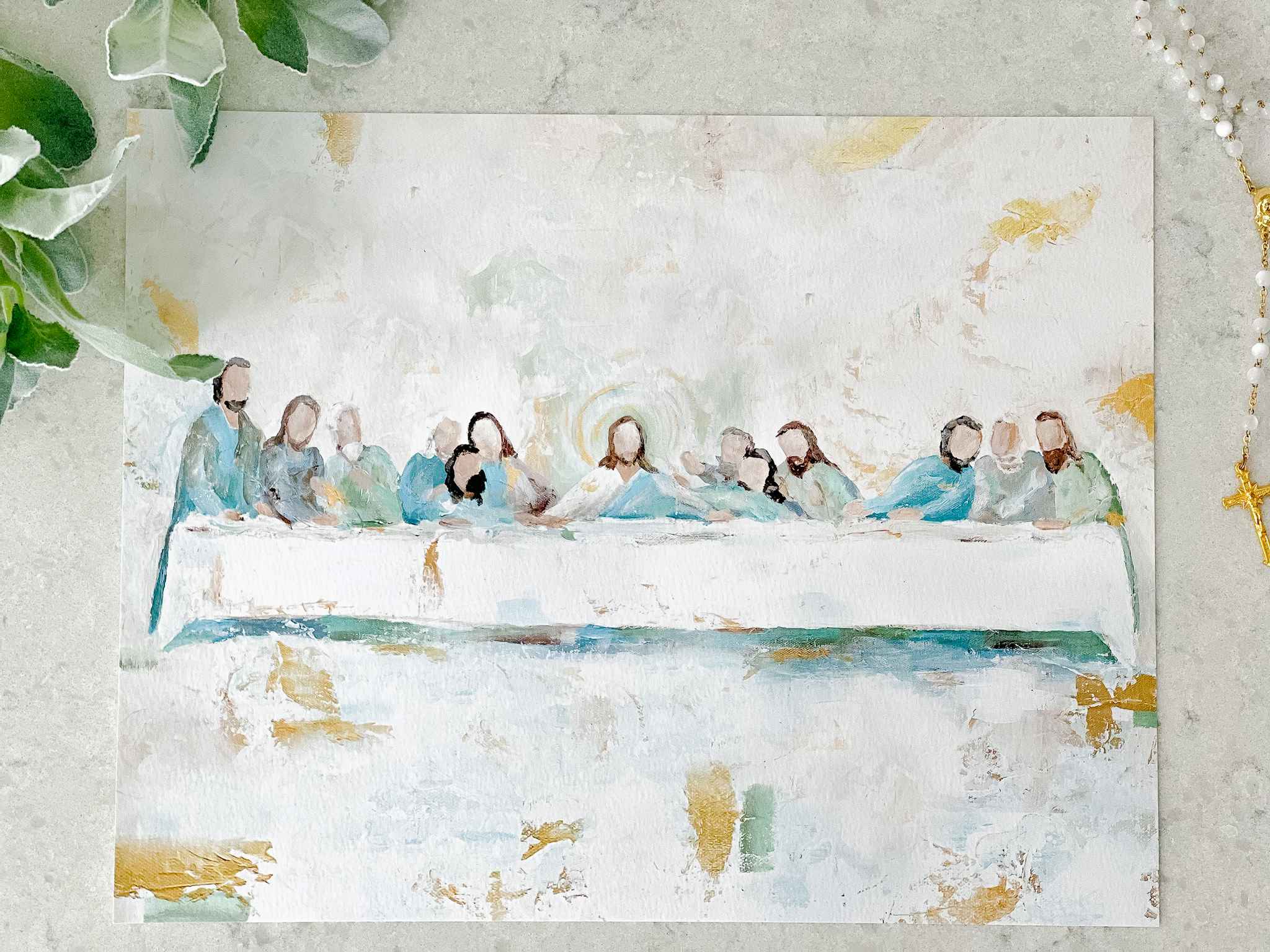 The Last Supper Wall Art Print - High Quality Jesus Christ Religious Painting for Home Decor, Church, and Office - Perfect for Living Room, Bedroom, and Gifts