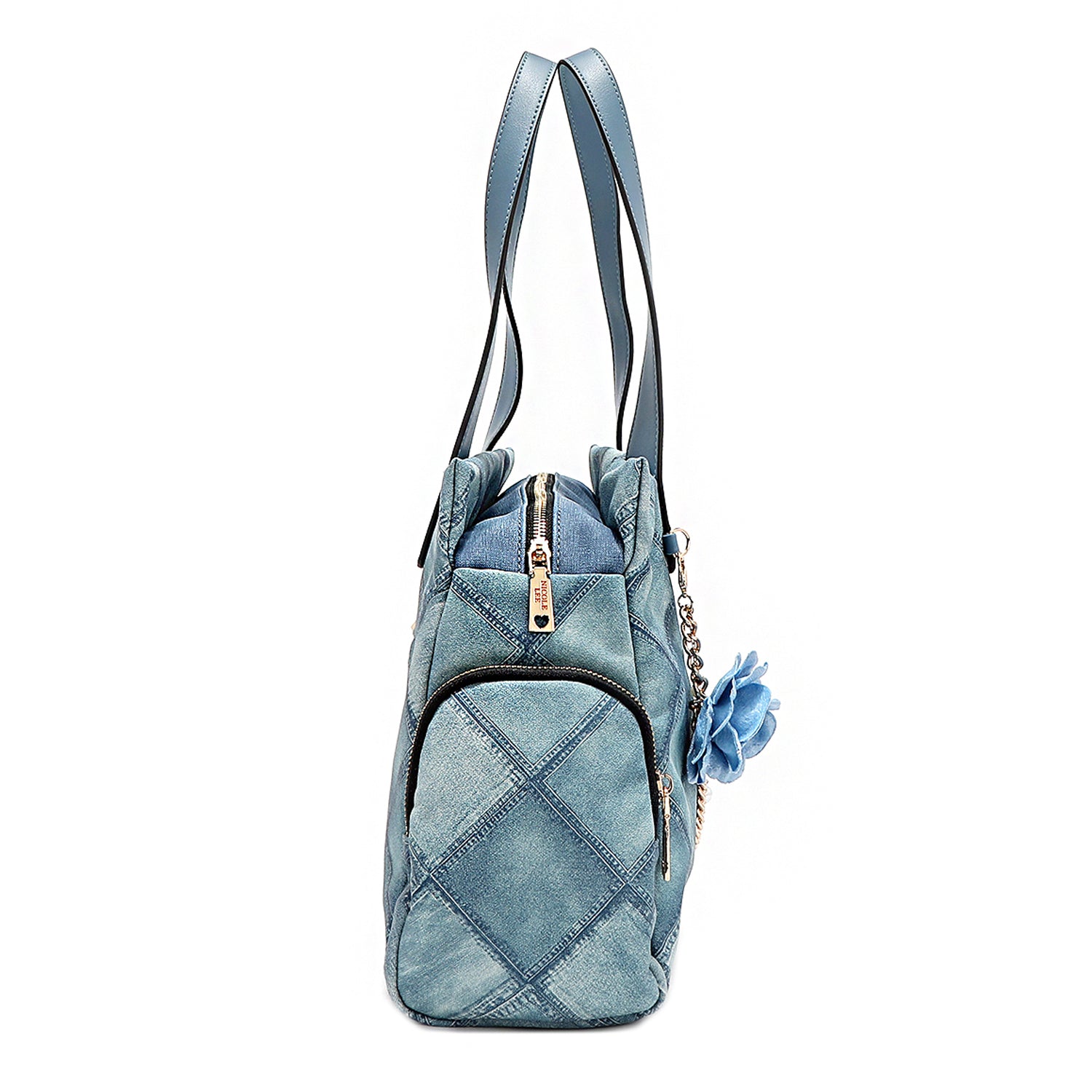 Stylish Blue Flower Handbag for Women - Trendy Floral Crossbody Purse for Casual Outings, Date Nights & Travel | Fashionable Accessory