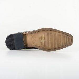 Cavani William Grey/Blue Men's Dress Shoes - Comfortable Formal & Business Oxfords for Work, Wedding & Special Occasions