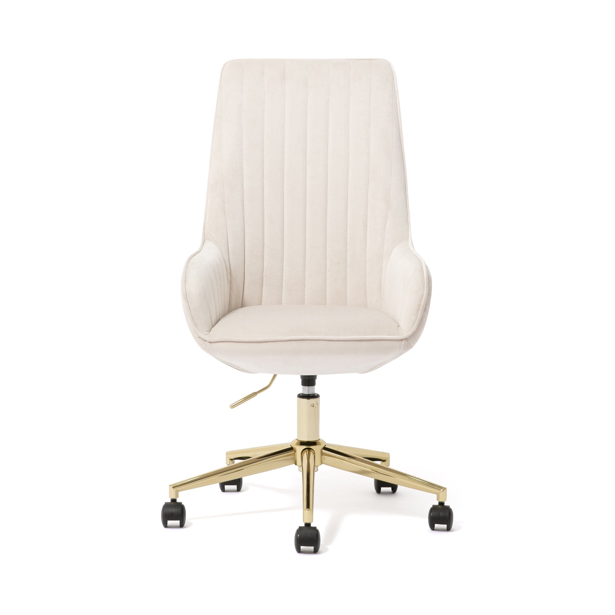 Eldorado High Back Office Chair - Ergonomic Desk Chair with Adjustable Height 660x700x980mm, Light Beige - Perfect for Home Office, Gaming & Study
