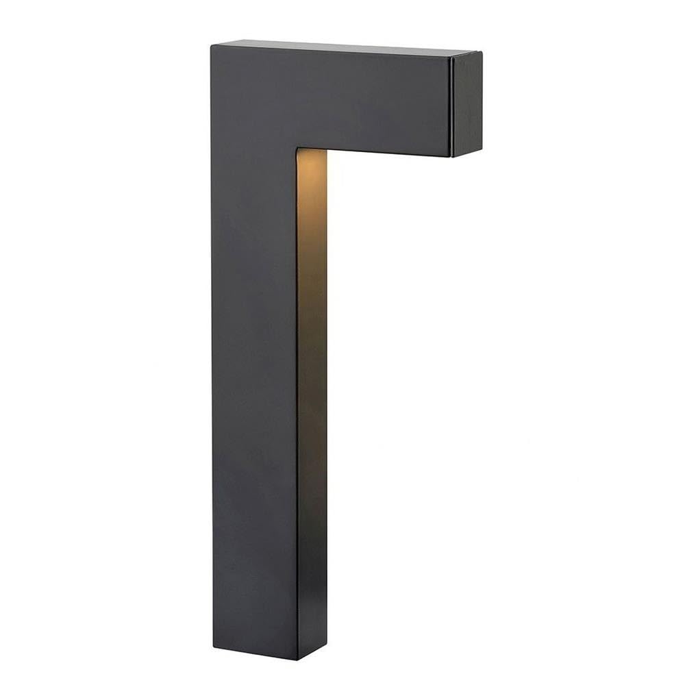 Bramley Dene Low Voltage Contemporary LED Pathway Light - Satin Black Finish - Outdoor Landscape Lighting for Garden, Walkway, Driveway, and Patio