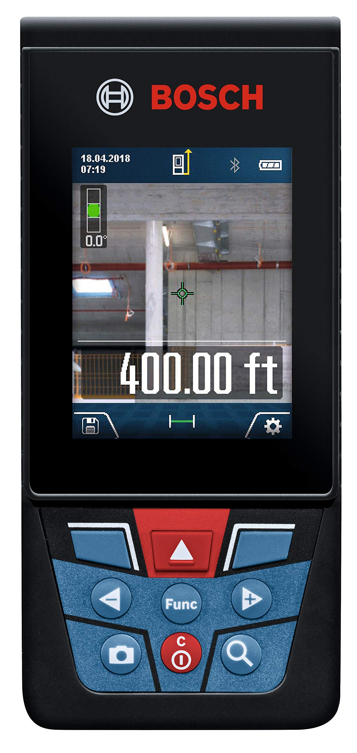Bosch GLM400C 400ft Bluetooth Laser Measure with BT150 Tripod - Long Range Outdoor Laser Distance Meter for Construction, Landscaping & Home Improvement Projects