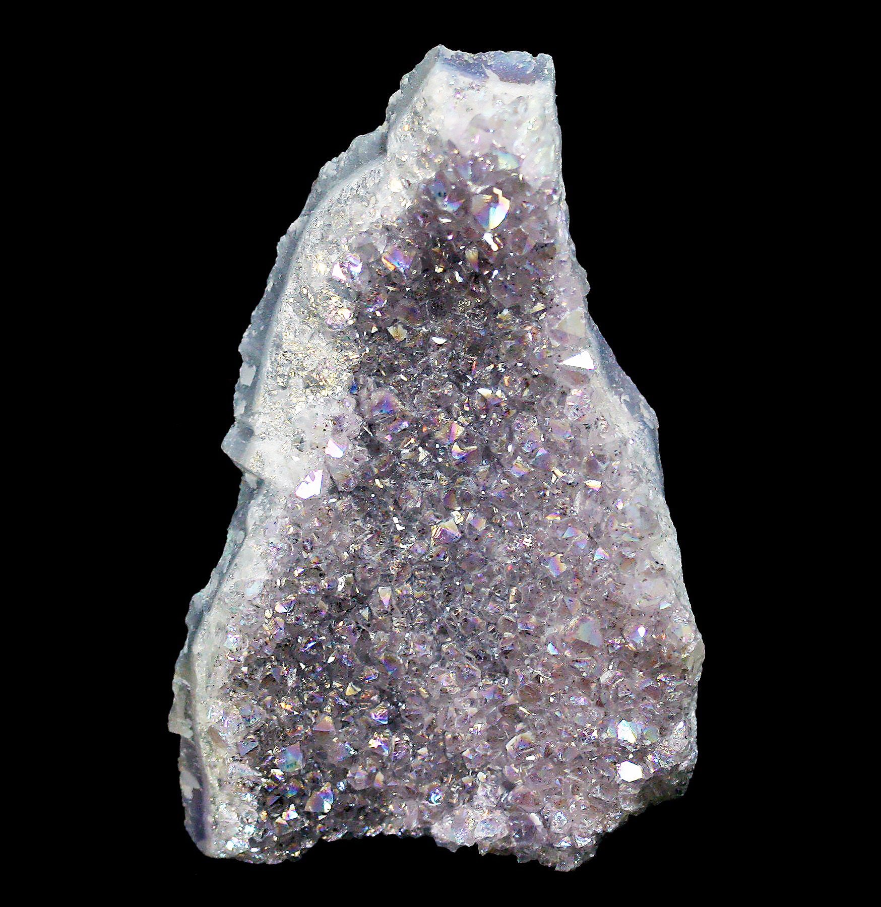 Angel Aura Amethyst Crystal Cluster - Natural Healing Stone for Meditation, Chakra Balancing & Home Decor - Perfect for Spiritual Healing, Yoga Spaces & Gift Giving