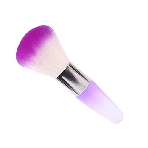 Professional PP Powder Nail Brush for Acrylic & Gel Nail Art - Perfect for Nail Polish Removal, Cleaning & Makeup Application | Ideal for Salon, Home Manicure & DIY Nail Art