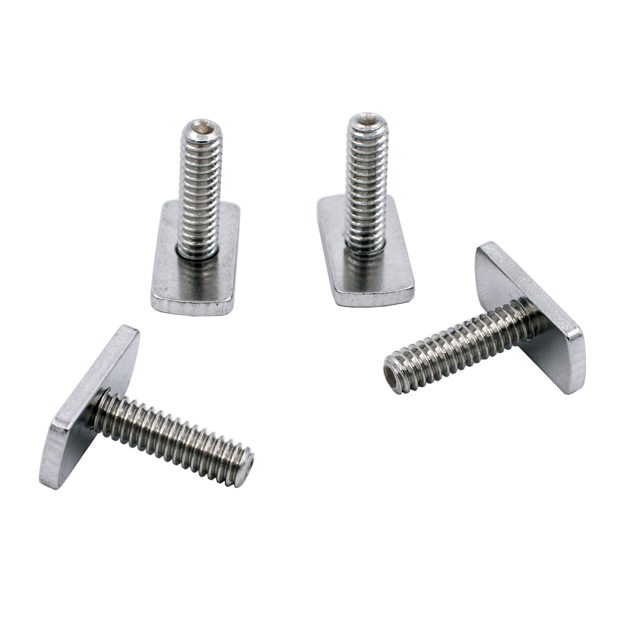 YYST 1/4 Inch - 20 Thread Kayak Rail Screws & T-Bolt Mounting Kit - Replacement Hardware for Kayak, Canoe & Boat Accessories | Perfect for Fishing Rod Holders, Camera Mounts & Gear Tracks